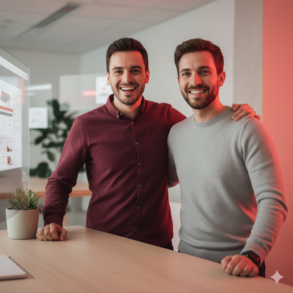 Ben and Ethan Cole, founders of ButcherAI